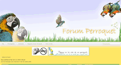 Desktop Screenshot of forum-perroquet.com
