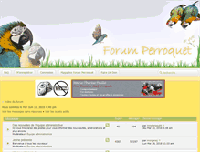 Tablet Screenshot of forum-perroquet.com